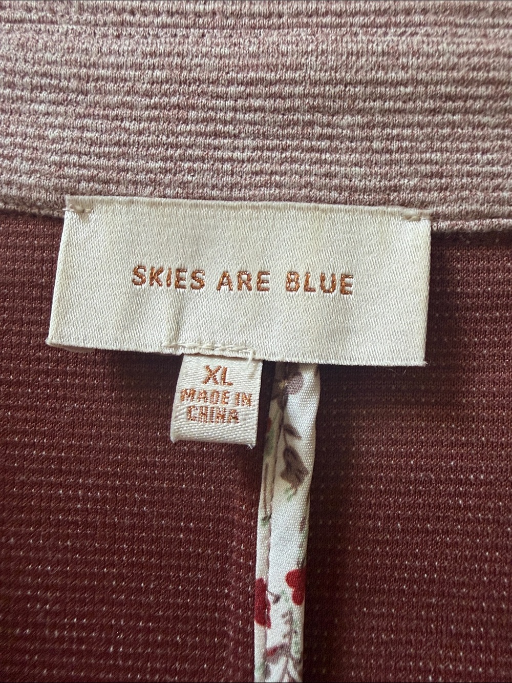 Skies are Blue Celia Textured Knit Blazer. XL - Picture 2 of 8